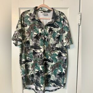 NWT BYLT Men's 19th Hole Polo - Jungle Print